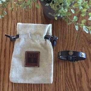 Frye leather bracelet